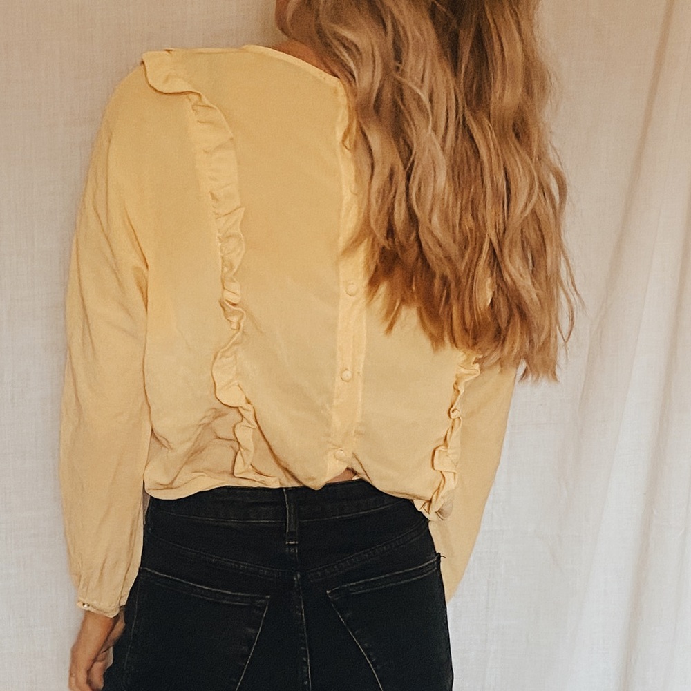 Yellow Ruffled Top - Picture 4 of 4